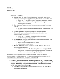 Quiz 2 2015 Solutions and Rubric