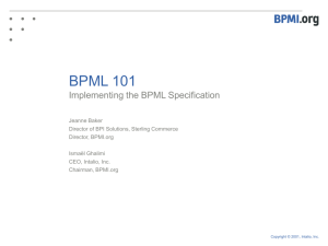 Implementing BPML