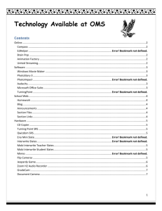 Technology and Subscriptions Available at OMS