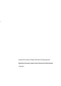 DOCX file of Independent analysis of Higher Education