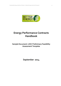 LESC Preliminary Feasibility Assessment Template