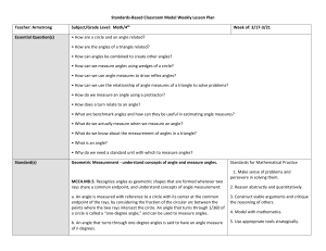 Standards-Based Classroom Model Weekly Lesson Plan Teacher