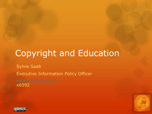 Copyright and Education - teche