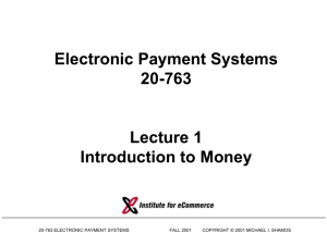 Introduction to Money
