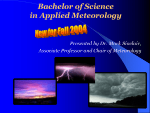 Applied Meteorology Fact Sheet