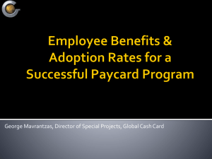 Employee Benefits & Adoption Rates for a Successful Paycard