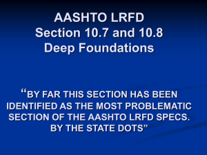 AASHTO Section 10 Revisions