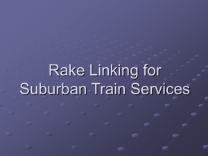 Rake linking for suburban services