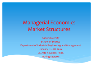 Managerial Economics - 2016