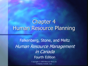 chapter four human resource planning