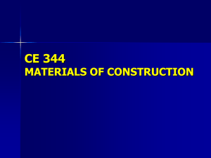 1. Materials of Construction