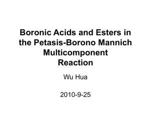 29. Boronic Acids and Esters in the Petasis