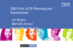 DB2 9 for z/OS - New England DB2 Users Group