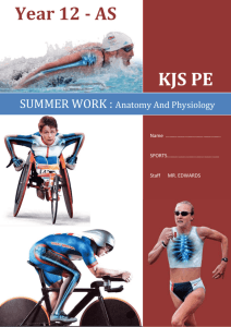 Year 12 PE summer work