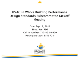 Purpose of Design Standards Subcommittee