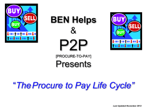 Purchase-To-Pay, Lifecycle of a PO Presentation