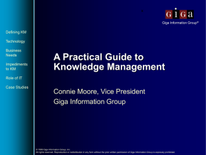 A Practical Guide to Knowledge Management
