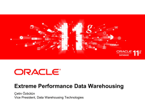 Extreme Performance Data Warehousing