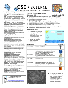 CSI Letter - Water Cycle & Weather