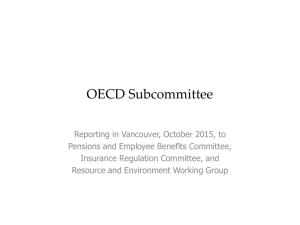 OECD Subcommittee - International Actuarial Association