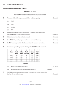 2013 KCSE COMPUTER QUESTIONS - kcpe-kcse