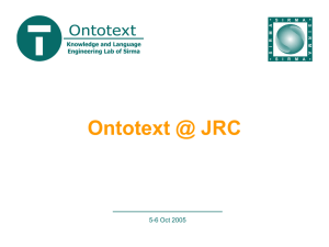 Ontotext @ JRC - Language Technology Resources