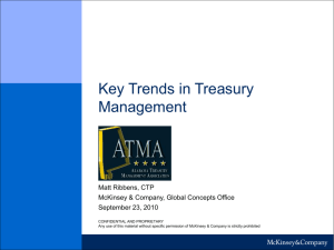 Key trends in treasury management