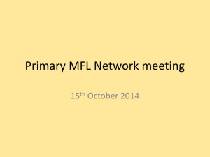 Primary MFL Network meeting