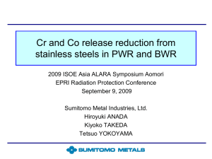 Experiments and advantages of Stainless steels and Ni base alloys