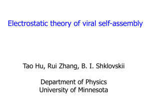 Electrostatic theory of viral self