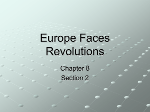 Europe Faces Revolutions