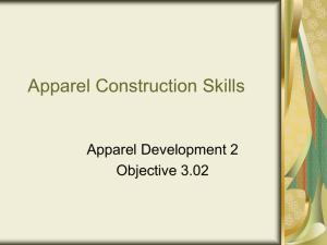Apparel Construction Skills