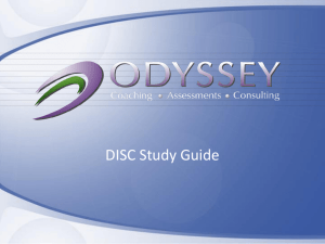 DISC-Study-Guide-2009 - Odyssey | Business Coaching High