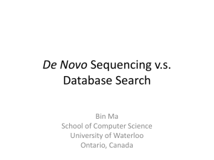 Post De Novo Sequencing Analysis