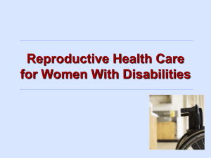Health Care for Women With Disabilities