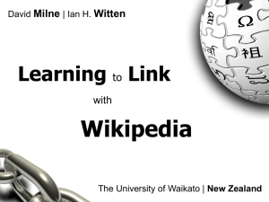 Learning to Link - VideoLectures.NET