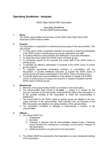 Subcommittee Guidelines Sample Document