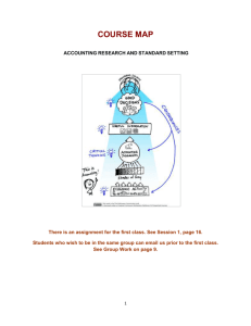 Research & Standard Setting Course Map