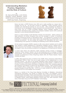 Understanding Mediation Practice, Negotiation and