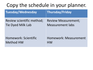 Copy the schedule in your planner.