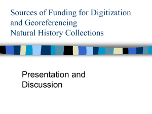 Funding Sources for Georeferencing Collections