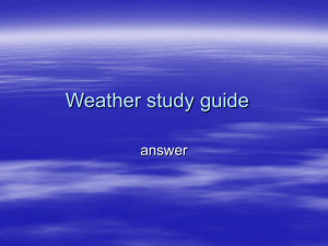 weather study guide answer key