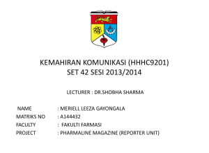 KEMAHIRAN KOMUNIKASI (HHHC9201) SET 42 SESI 2013/2014