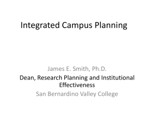Integrated Campus Planning - San Bernardino Valley College