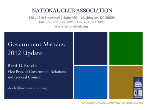 Full-time employee - National Club Association