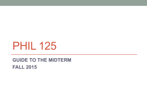 phil 125 midterm guide slide show