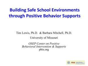 OSEP Center for Positive Behavioral Interventions