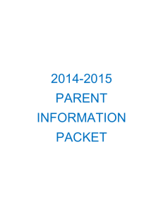 Parent Information Packet - Tipp City Exempted Village Schools