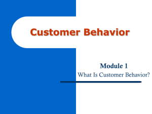 Customer Behavior