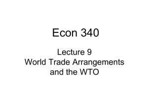 Lecture 1 International Economics Introduction and Overview